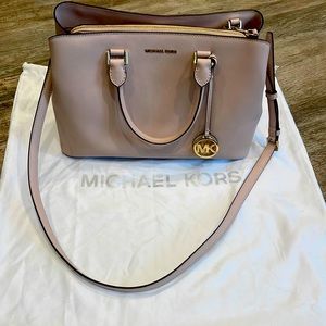 Saffiano Leather Dusty/Beige Pink Michael Kors Purse